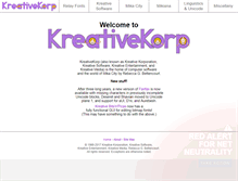 Tablet Screenshot of kreativekorp.com